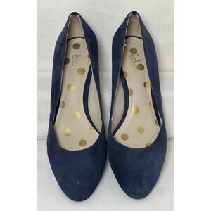 Boden Heels Size 10 Navy Blue Suede Pumps